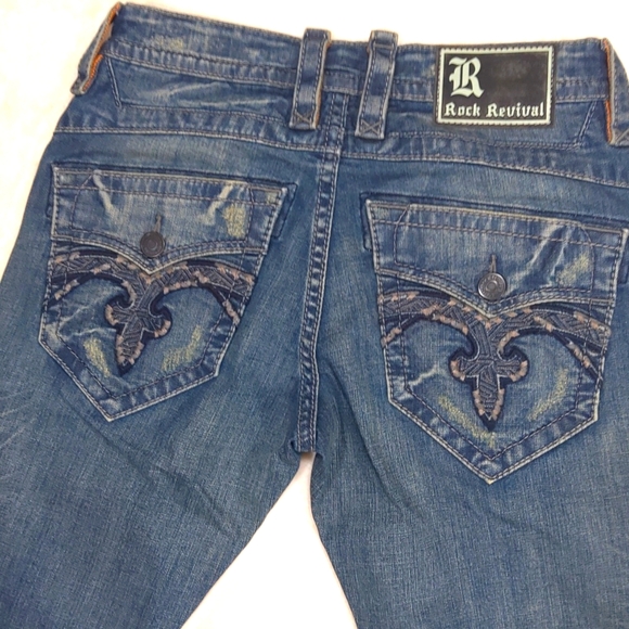 NWOT Rock Revival | Men's Peyron Straight Denim Jeans Size 32 - Picture 7 of 13